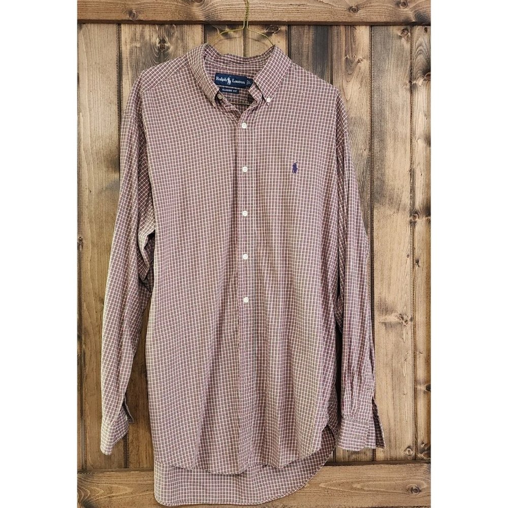 MENS RALPH LAUREN‎ POLO LONG SLEEVE BUTTON DOWN SHIRT